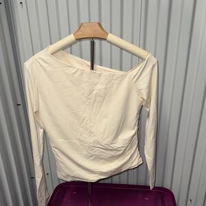 Pink Rose Cream Long Sleeve Top